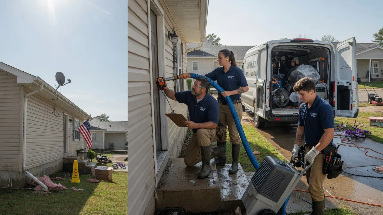 Ceiling Water Damage Restoration in Jacksonville, MO near me